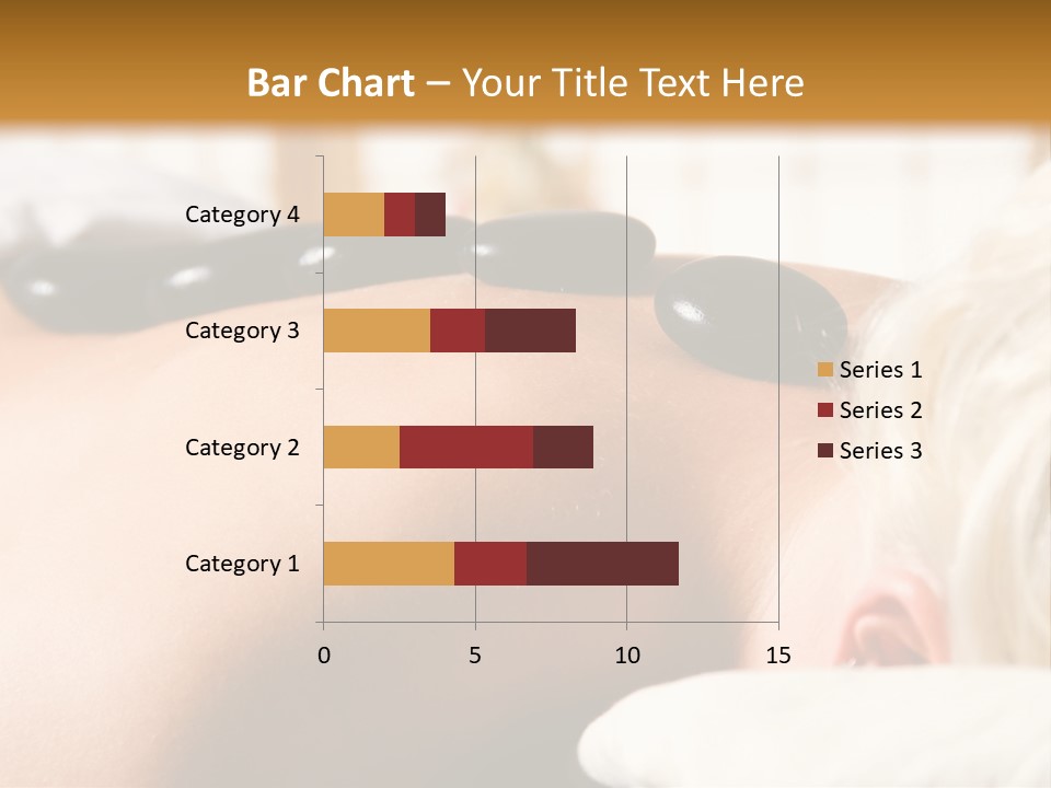 Woman Getting A Hot Stone Massage At A Day Spa PowerPoint Template