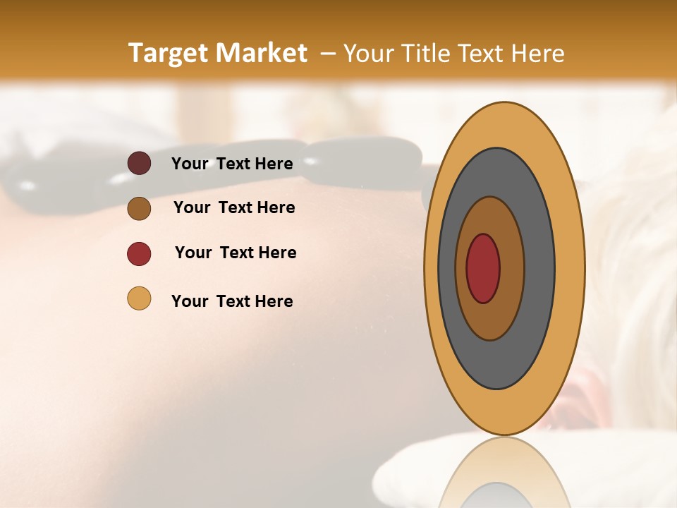Woman Getting A Hot Stone Massage At A Day Spa PowerPoint Template