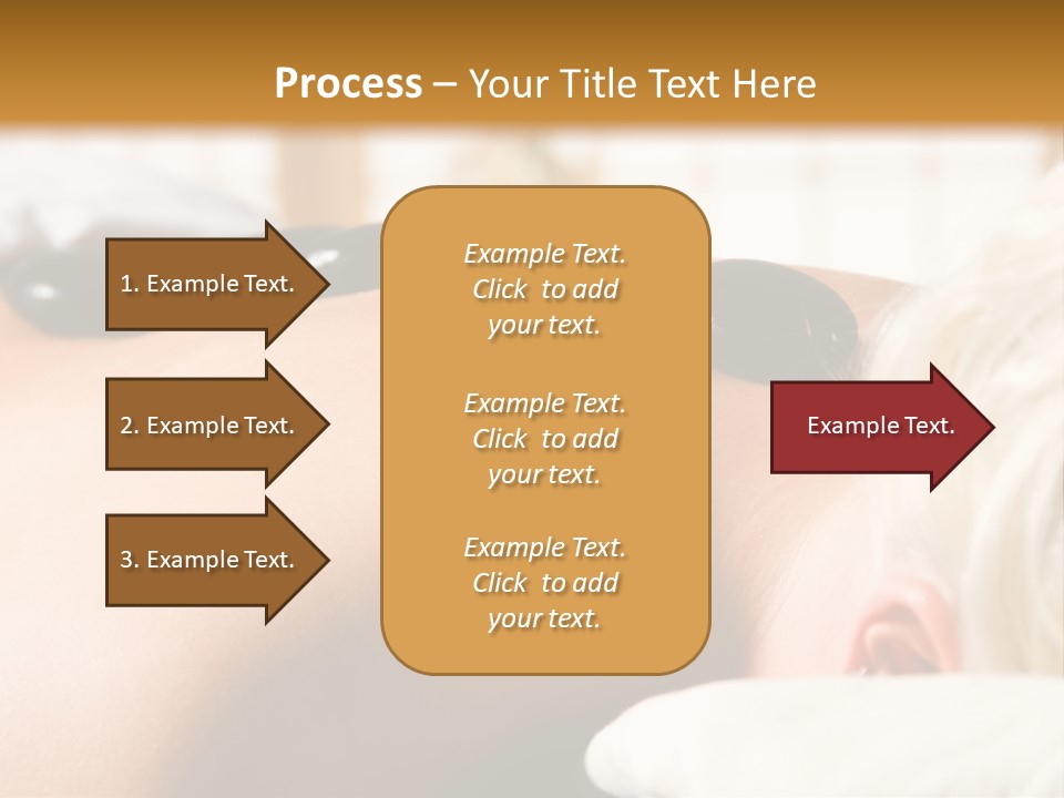 Woman Getting A Hot Stone Massage At A Day Spa PowerPoint Template