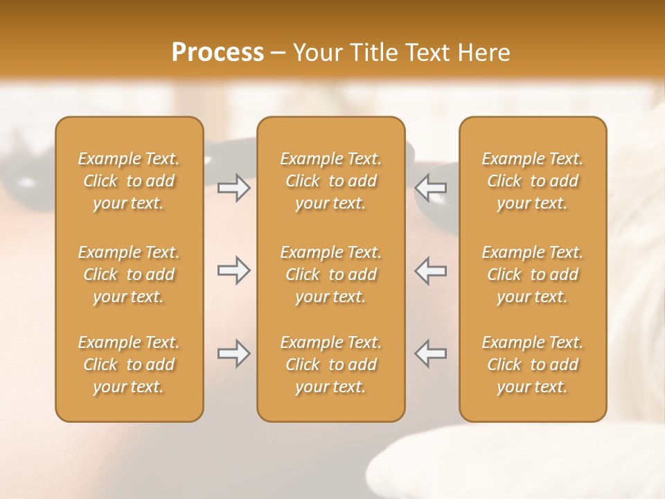 Woman Getting A Hot Stone Massage At A Day Spa PowerPoint Template