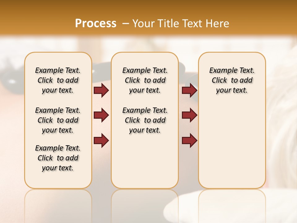 Woman Getting A Hot Stone Massage At A Day Spa PowerPoint Template