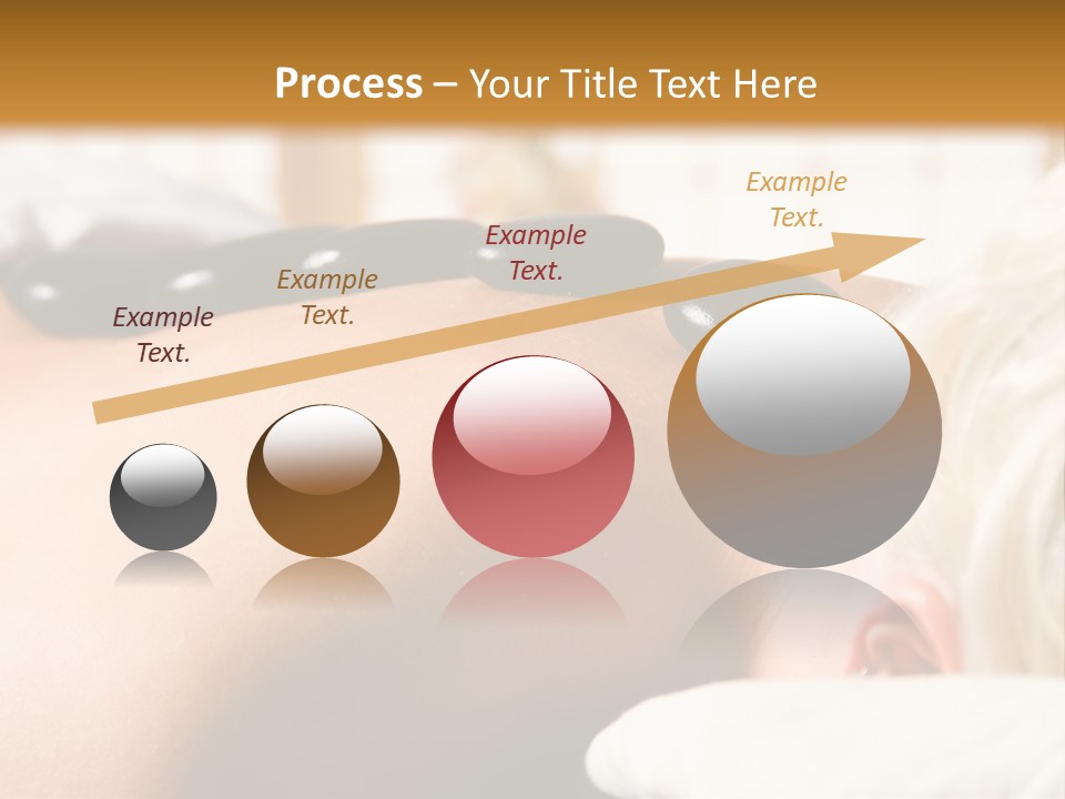 Woman Getting A Hot Stone Massage At A Day Spa PowerPoint Template