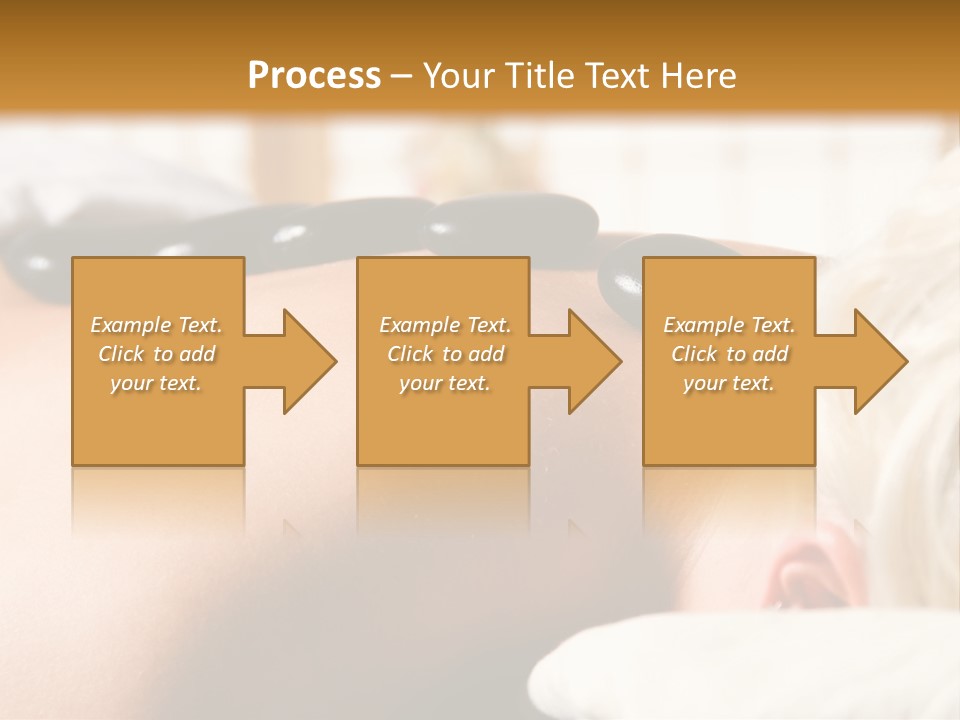 Woman Getting A Hot Stone Massage At A Day Spa PowerPoint Template