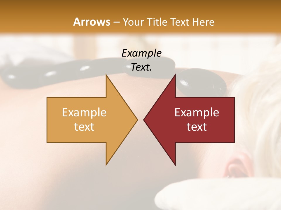 Woman Getting A Hot Stone Massage At A Day Spa PowerPoint Template