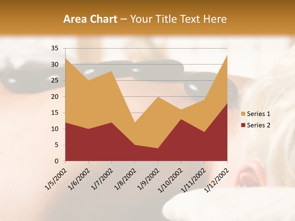 Woman Getting A Hot Stone Massage At A Day Spa PowerPoint Template