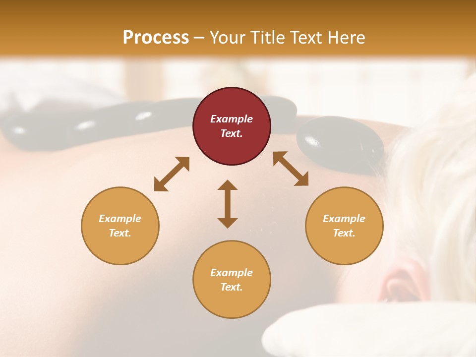 Woman Getting A Hot Stone Massage At A Day Spa PowerPoint Template