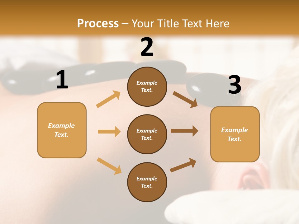 Woman Getting A Hot Stone Massage At A Day Spa PowerPoint Template