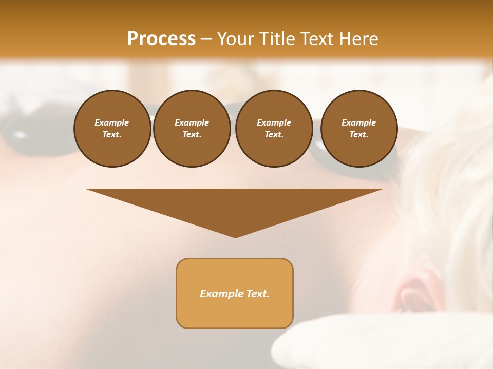 Woman Getting A Hot Stone Massage At A Day Spa PowerPoint Template