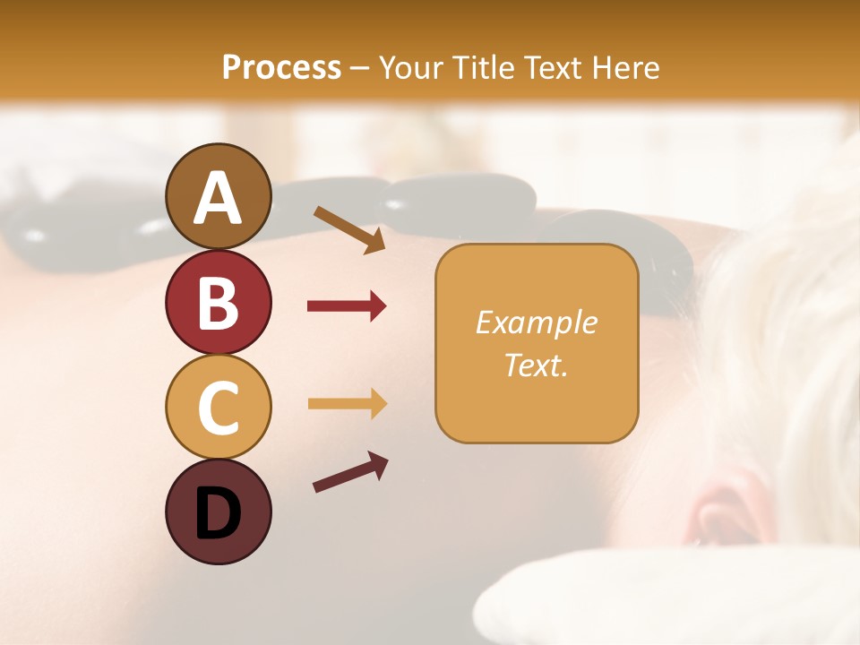 Woman Getting A Hot Stone Massage At A Day Spa PowerPoint Template