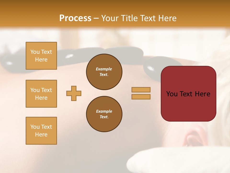 Woman Getting A Hot Stone Massage At A Day Spa PowerPoint Template