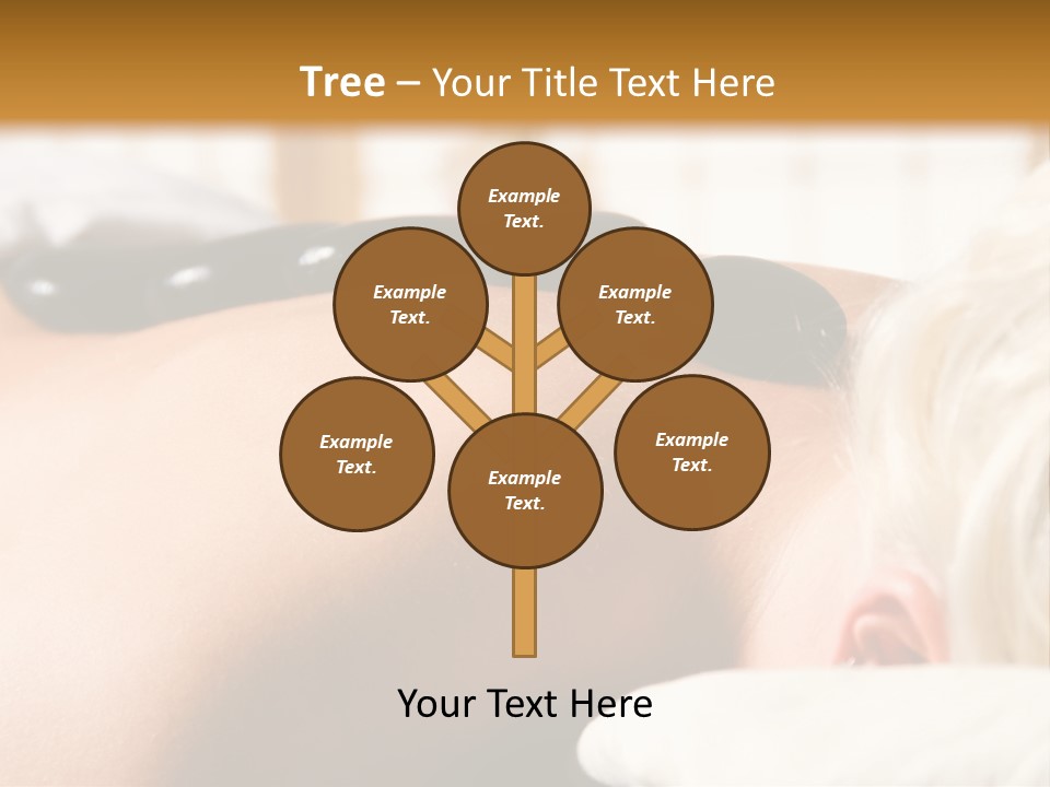 Woman Getting A Hot Stone Massage At A Day Spa PowerPoint Template