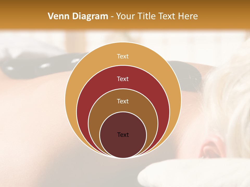 Woman Getting A Hot Stone Massage At A Day Spa PowerPoint Template