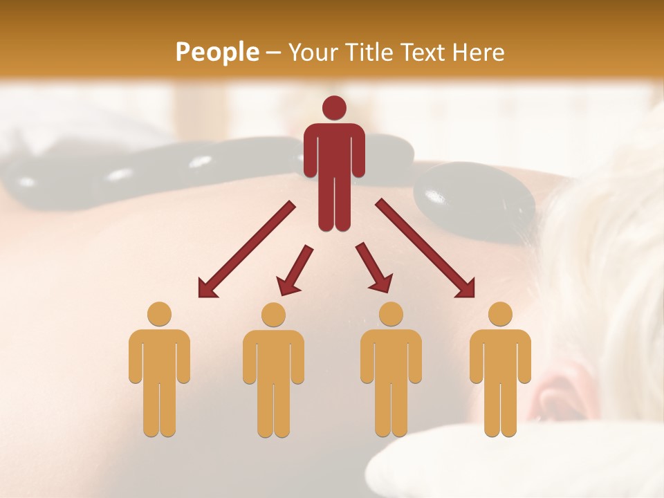 Woman Getting A Hot Stone Massage At A Day Spa PowerPoint Template