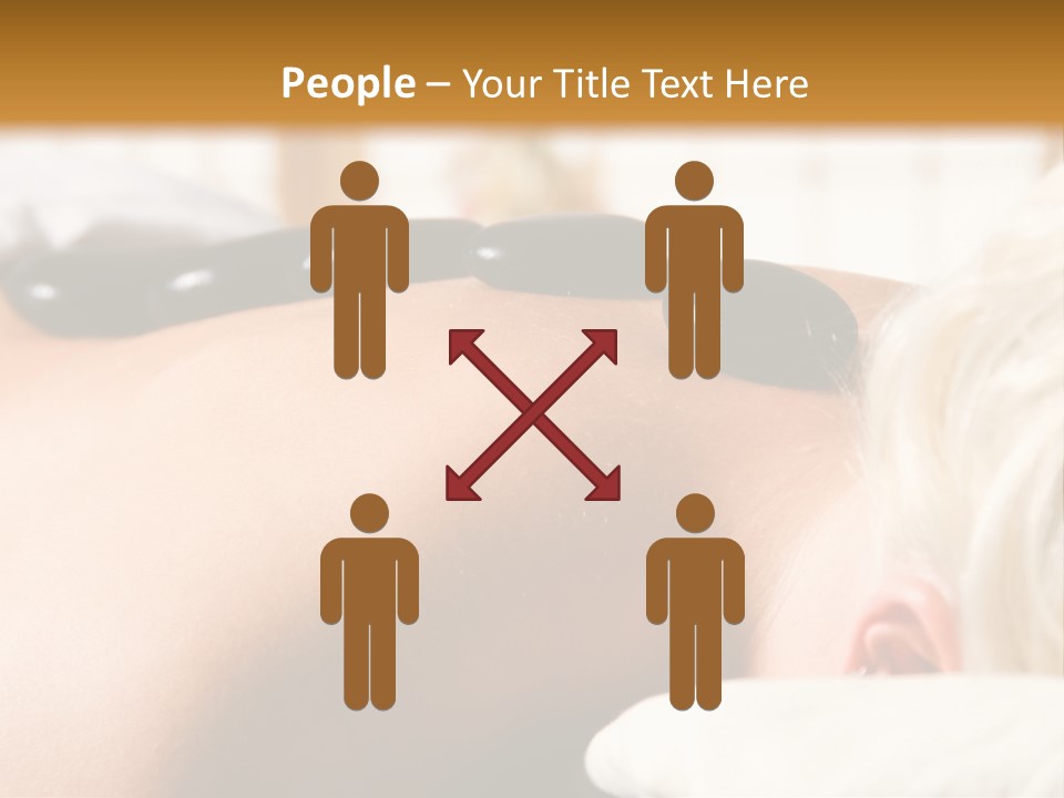 Woman Getting A Hot Stone Massage At A Day Spa PowerPoint Template