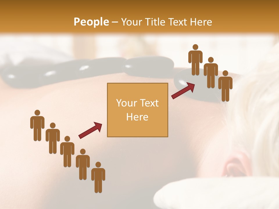 Woman Getting A Hot Stone Massage At A Day Spa PowerPoint Template