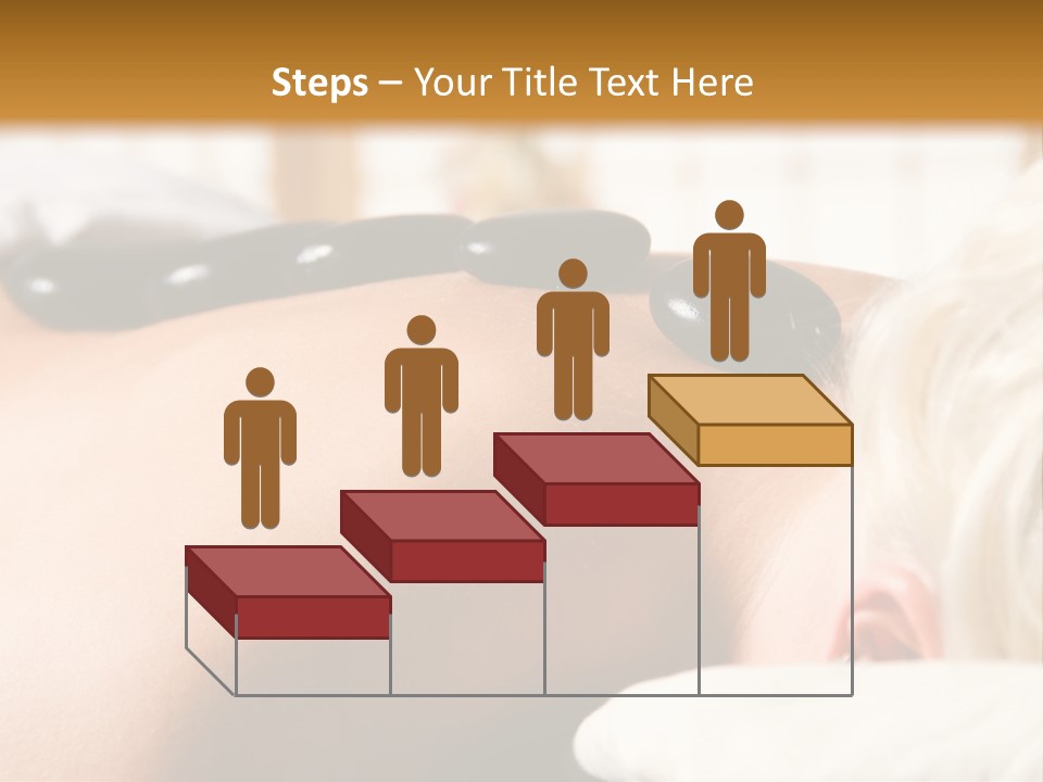 Woman Getting A Hot Stone Massage At A Day Spa PowerPoint Template