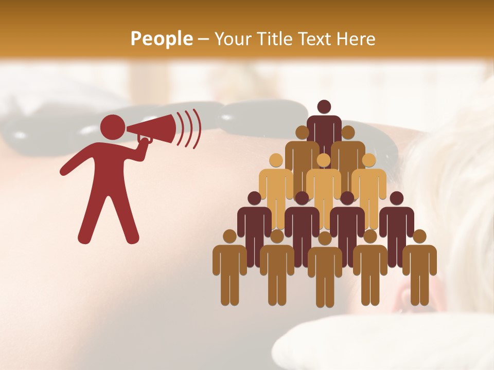 Woman Getting A Hot Stone Massage At A Day Spa PowerPoint Template