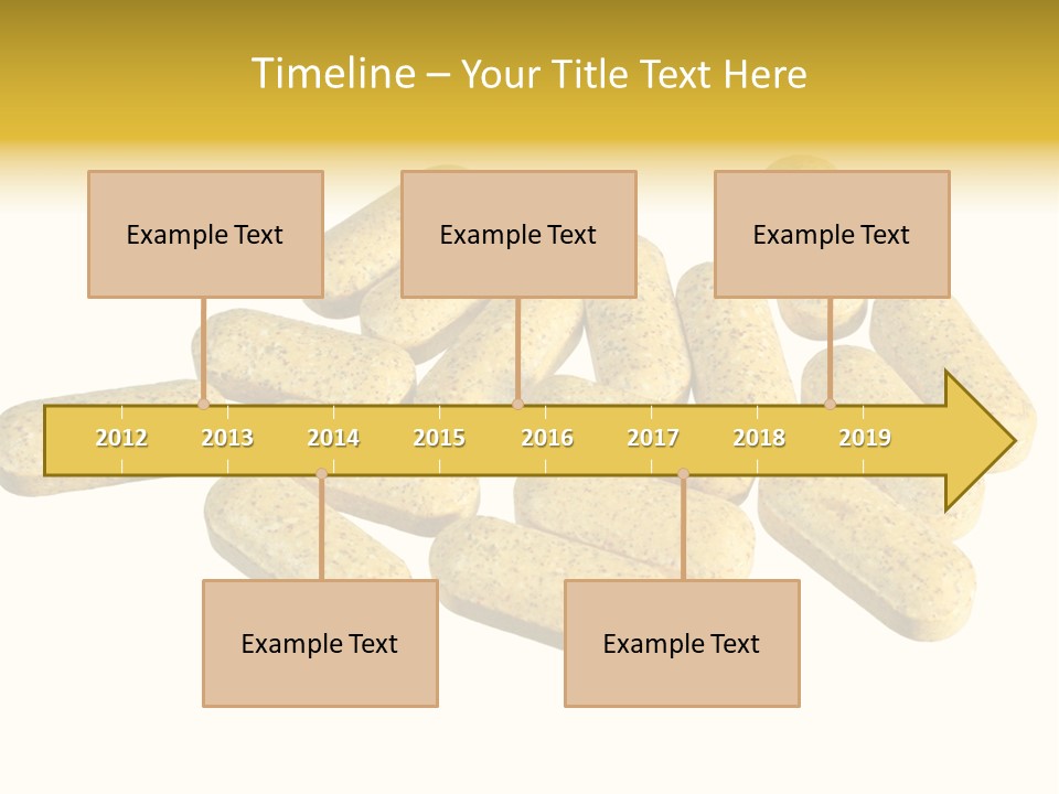 A Number Of Vitamin Supplement Pills Isolated On White PowerPoint Template