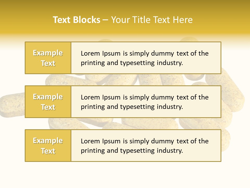 A Number Of Vitamin Supplement Pills Isolated On White PowerPoint Template
