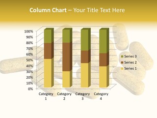 A Number Of Vitamin Supplement Pills Isolated On White PowerPoint Template