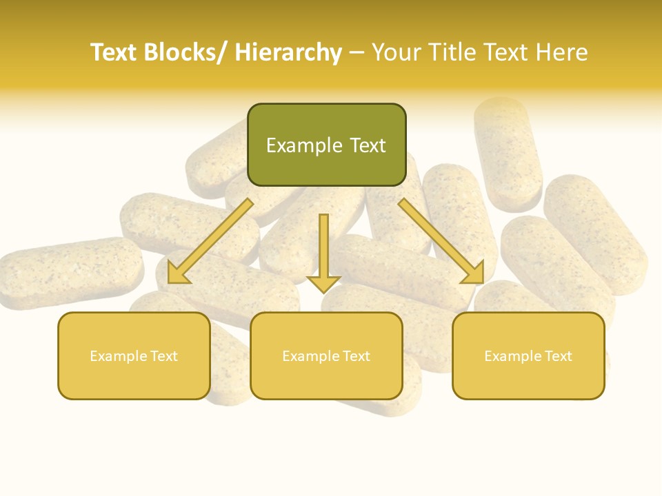 A Number Of Vitamin Supplement Pills Isolated On White PowerPoint Template