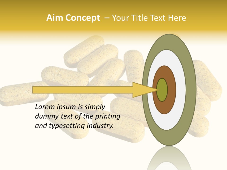 A Number Of Vitamin Supplement Pills Isolated On White PowerPoint Template