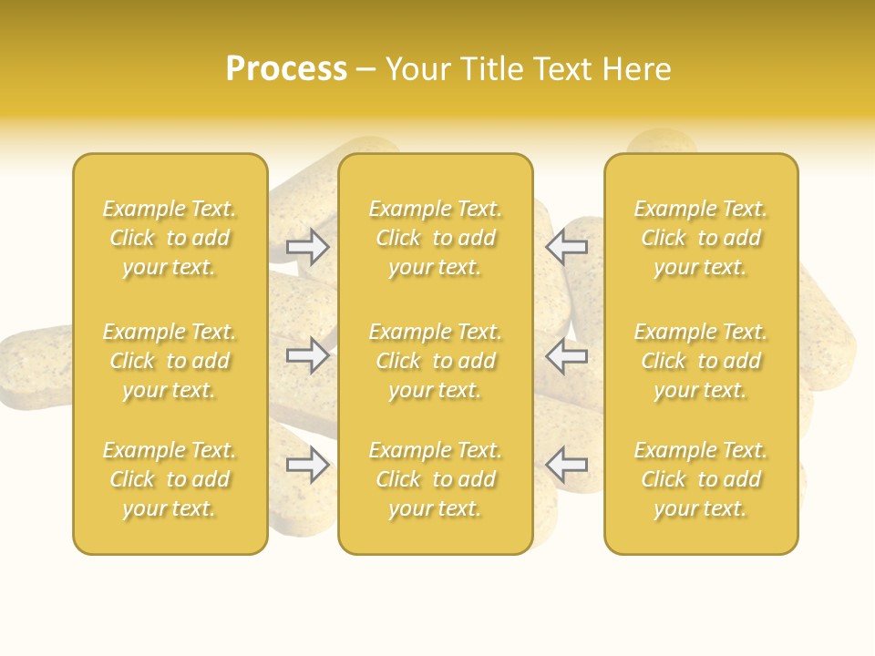 A Number Of Vitamin Supplement Pills Isolated On White PowerPoint Template