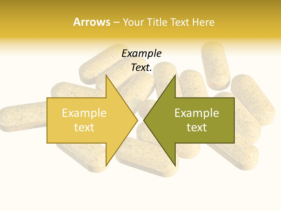 A Number Of Vitamin Supplement Pills Isolated On White PowerPoint Template