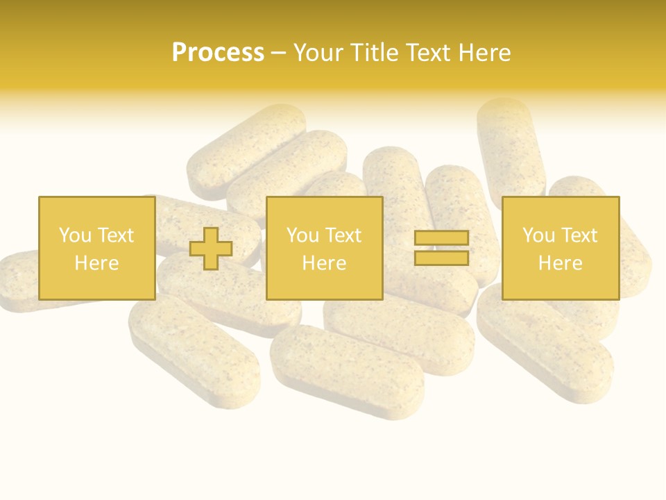 A Number Of Vitamin Supplement Pills Isolated On White PowerPoint Template