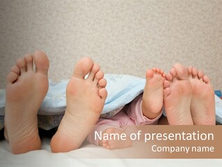 Three Couples Of Legs PowerPoint Template