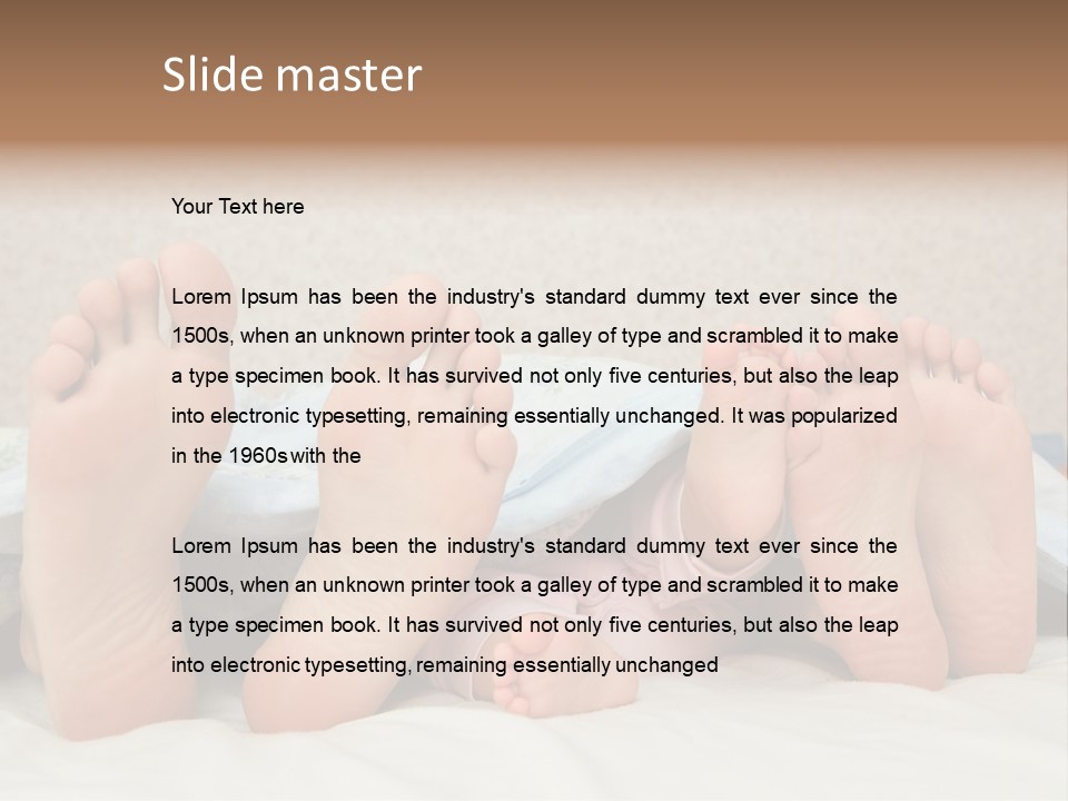 Three Couples Of Legs PowerPoint Template