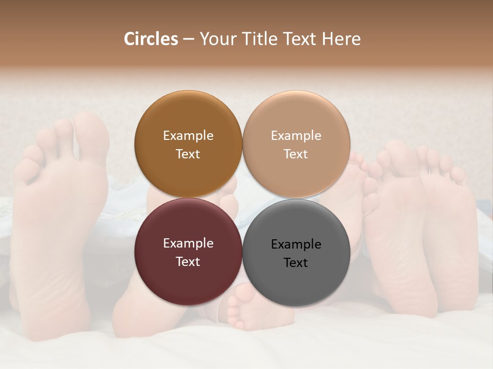 Three Couples Of Legs PowerPoint Template