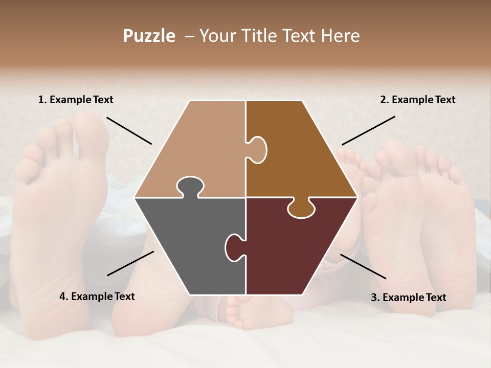 Three Couples Of Legs PowerPoint Template