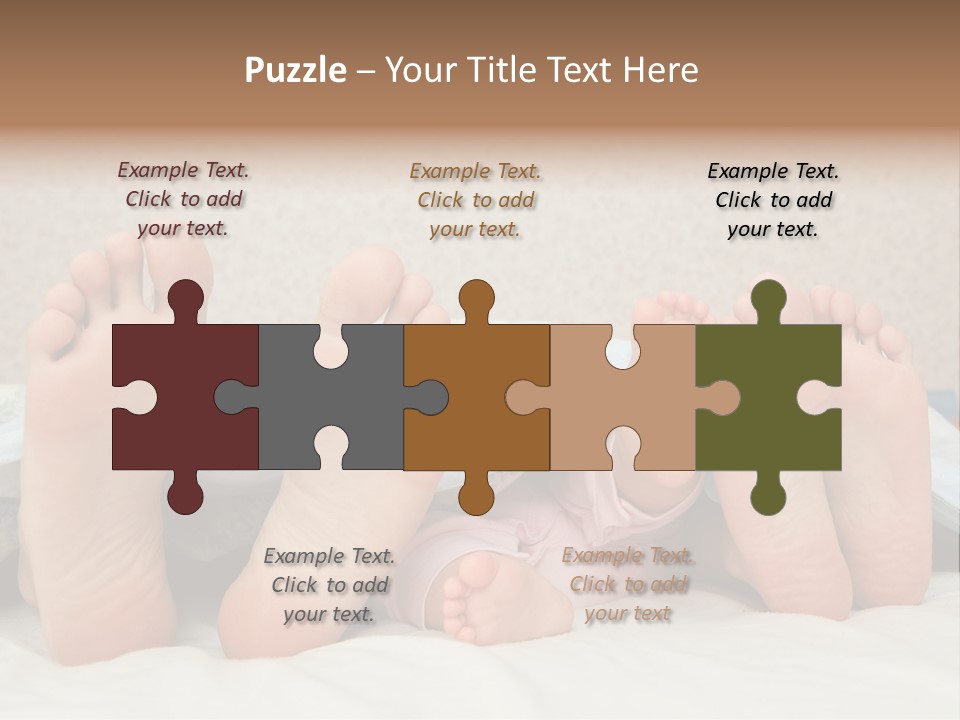 Three Couples Of Legs PowerPoint Template