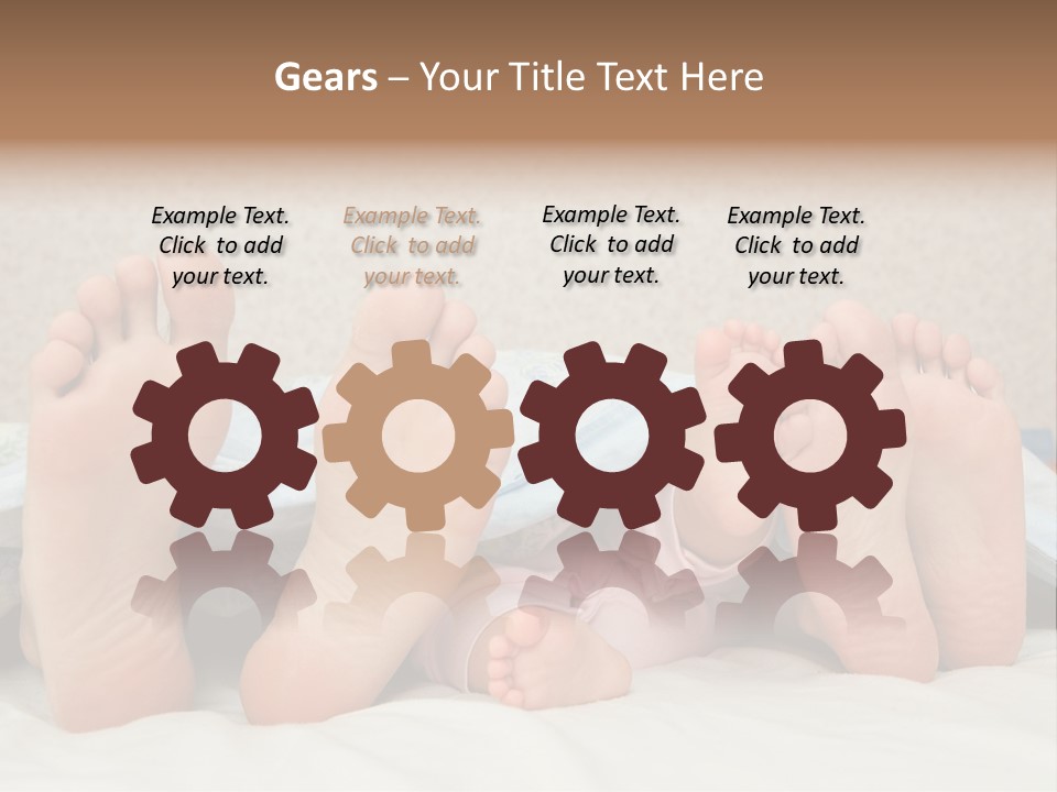Three Couples Of Legs PowerPoint Template
