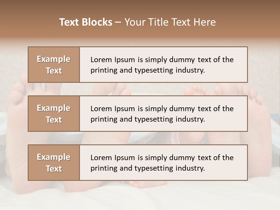 Three Couples Of Legs PowerPoint Template
