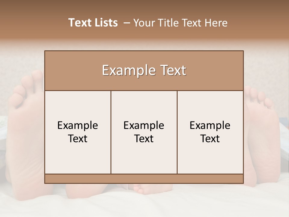 Three Couples Of Legs PowerPoint Template