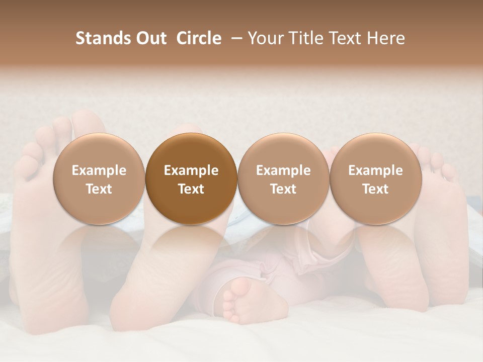 Three Couples Of Legs PowerPoint Template