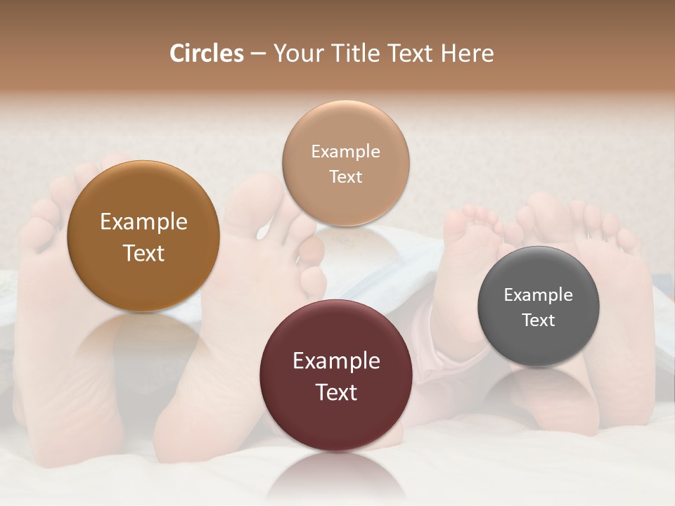 Three Couples Of Legs PowerPoint Template