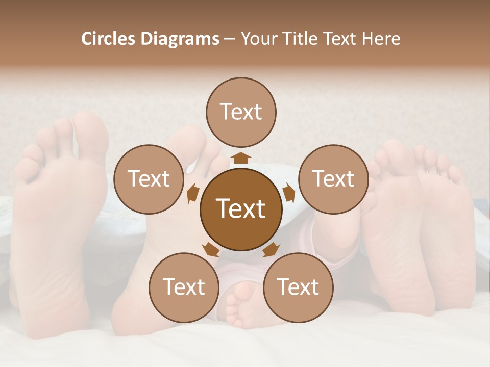 Three Couples Of Legs PowerPoint Template