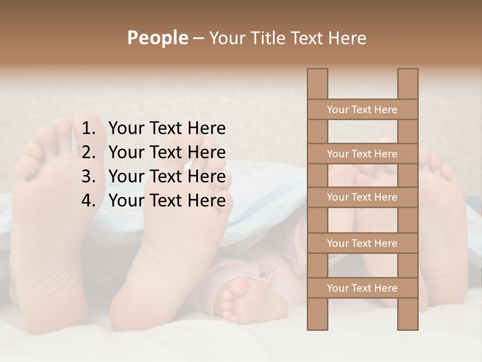 Three Couples Of Legs PowerPoint Template