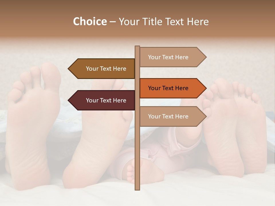 Three Couples Of Legs PowerPoint Template