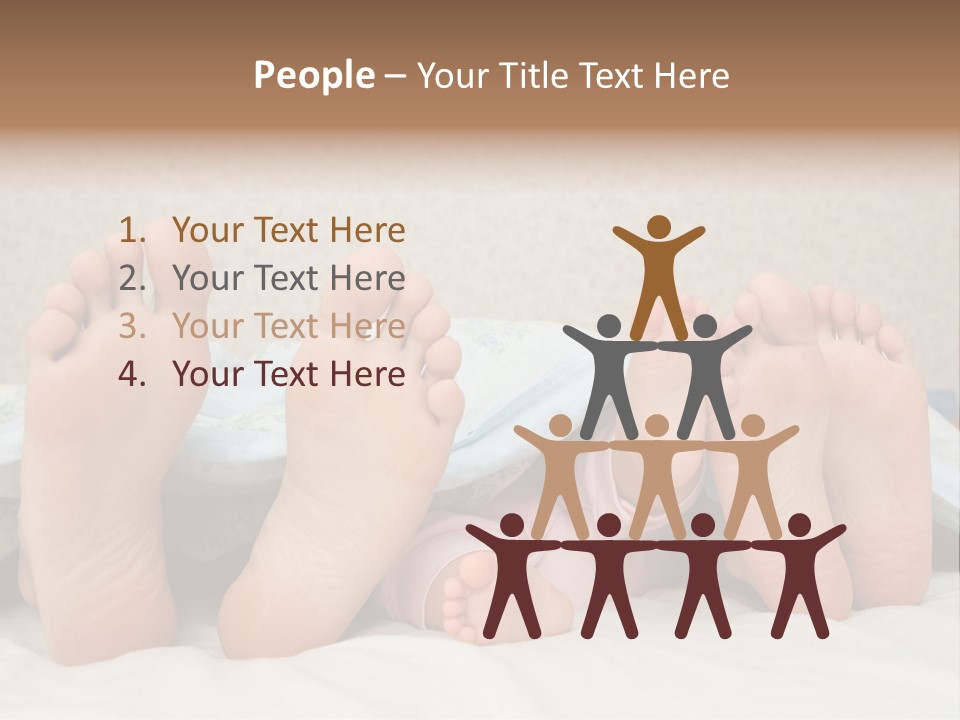 Three Couples Of Legs PowerPoint Template