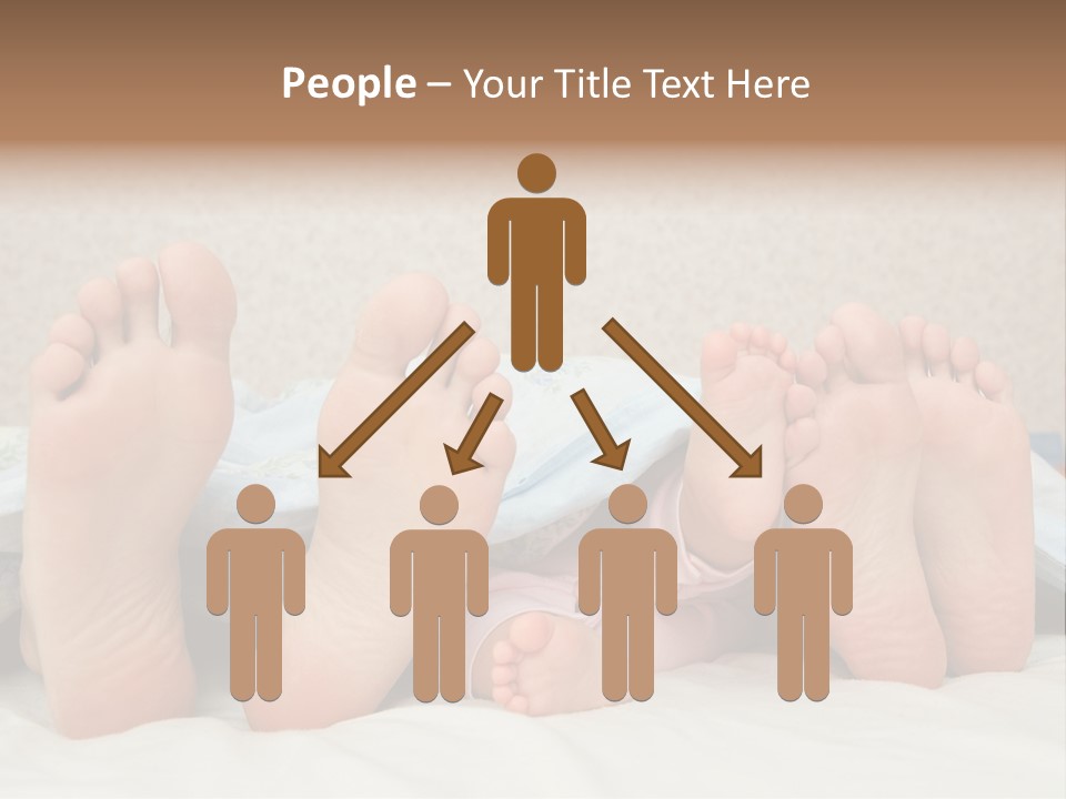 Three Couples Of Legs PowerPoint Template