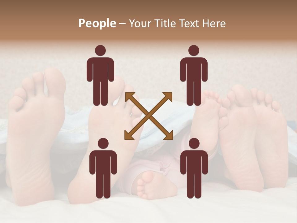 Three Couples Of Legs PowerPoint Template