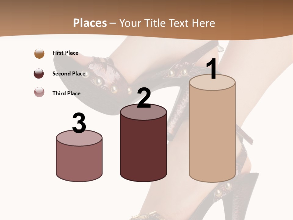 Elegant Shoes On Pretty Feet PowerPoint Template