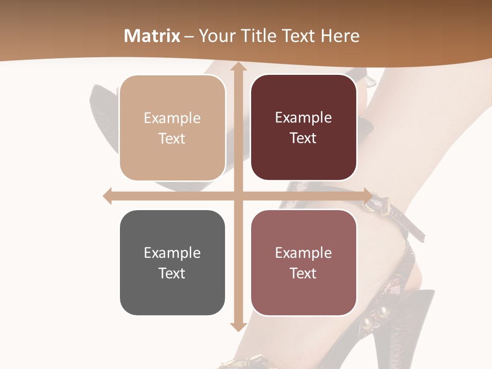 Elegant Shoes On Pretty Feet PowerPoint Template