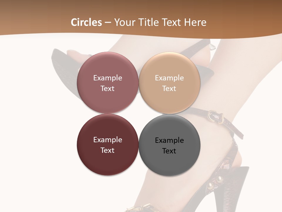 Elegant Shoes On Pretty Feet PowerPoint Template