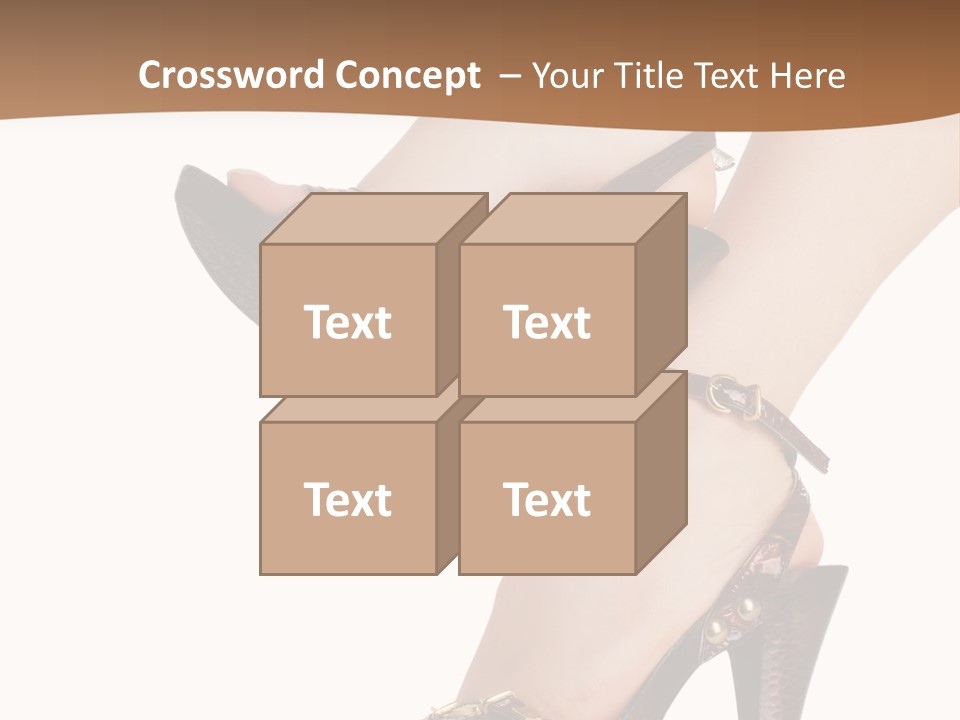 Elegant Shoes On Pretty Feet PowerPoint Template