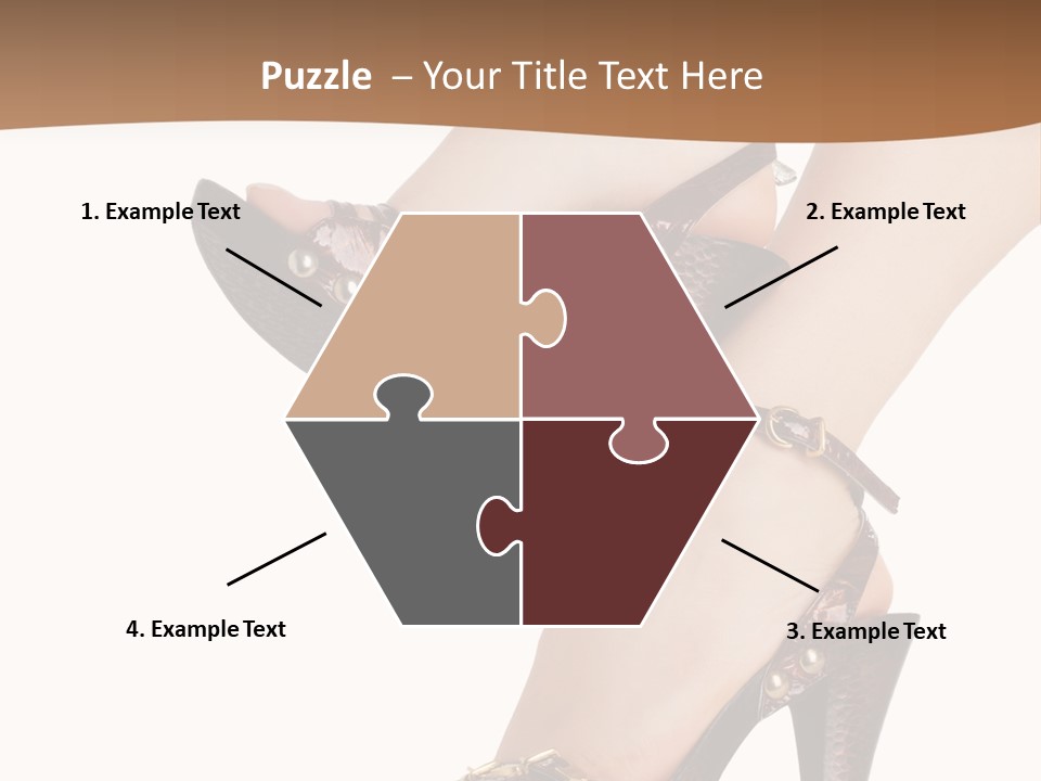 Elegant Shoes On Pretty Feet PowerPoint Template